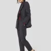 Pantalon Philippa bleu nuit en flanelle