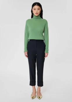Pantalon Philippa bleu nuit en laine froide