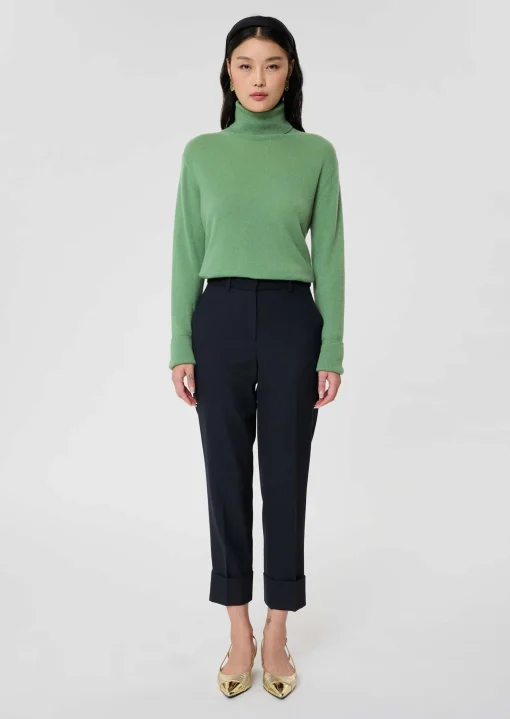 Pantalon Philippa bleu nuit en laine froide