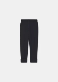 Pantalon Philippa bleu nuit en laine froide