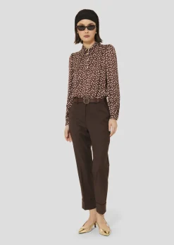 Pantalon Philippa marron en flanelle