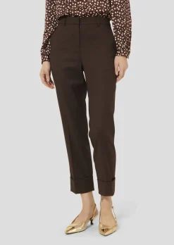Pantalon Philippa marron en flanelle