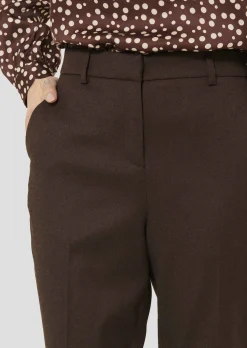 Pantalon Philippa marron en flanelle