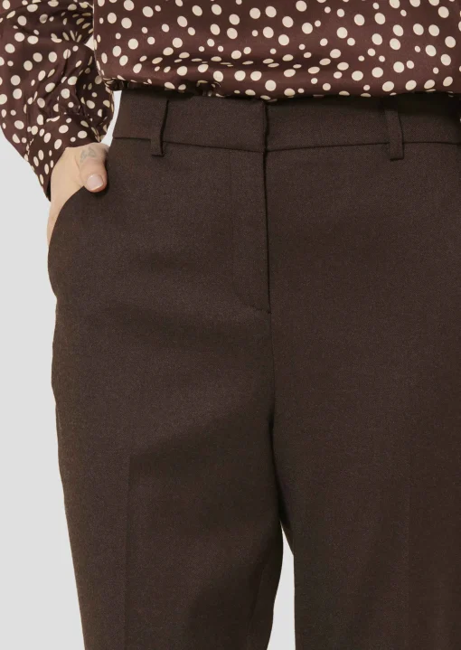 Pantalon Philippa marron en flanelle