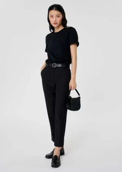 Pantalon Philippa noir en laine froide