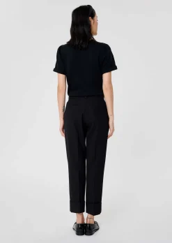 Pantalon Philippa noir en laine froide
