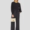 Pantalon Pia bleu nuit en flanelle