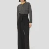 Pantalon Pia noir en crêpe