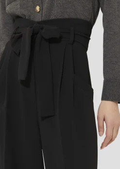 Pantalon Pia noir en crêpe