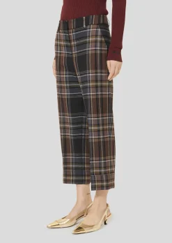 Pantalon Piper bleu nuit en tartan