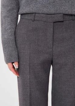 Pantalon Poupee gris en toile compacte