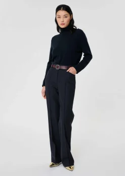 Pantalon Premier bleu nuit en laine