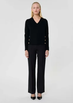 Pantalon Premier noir en laine