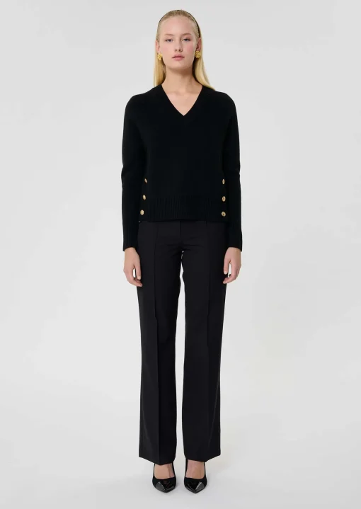 Pantalon Premier noir en laine