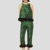 Pantalon Presley à motif graphique vert