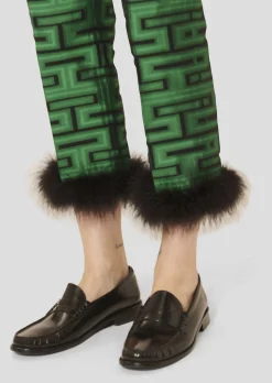 Pantalon Presley à motif graphique vert