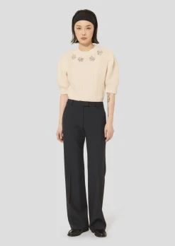 Pantalon Primero bleu nuit en flanelle