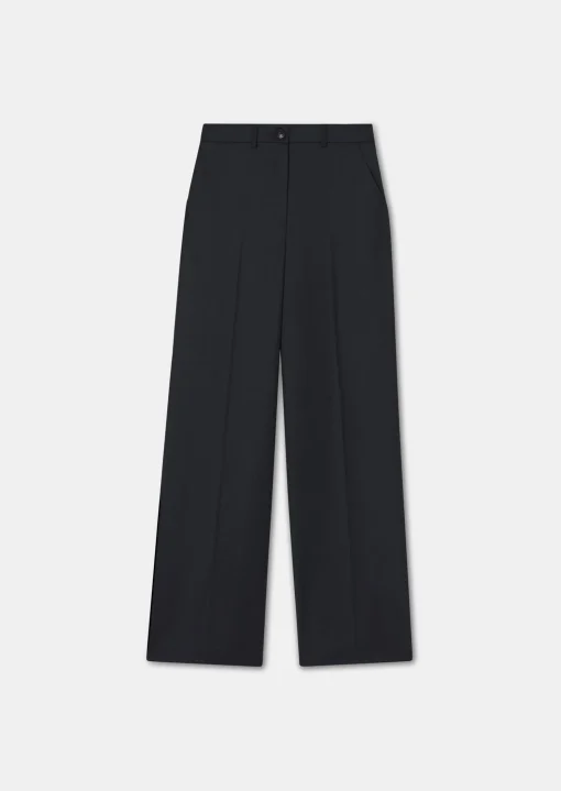 Pantalon Primero bleu nuit en flanelle