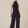 Pantalon Pyla bleu nuit en crêpe