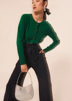 Pantalon Pyla bleu nuit en crêpe