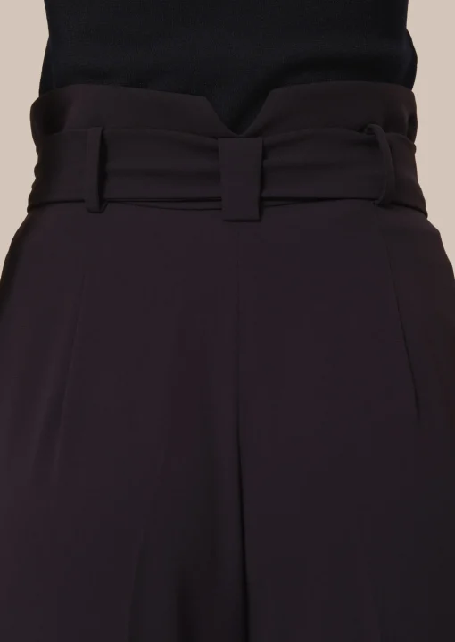 Pantalon Pyla bleu nuit en crêpe