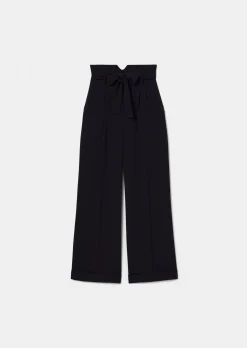 Pantalon Pyla bleu nuit en crêpe