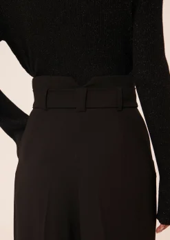 Pantalon Pyla noir en crêpe