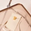 Pochette 8 Bis écrue en cuir