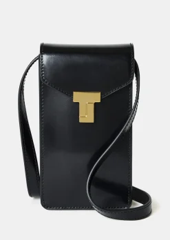 Pochette 8 Bis noire en cuir