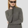 Pull Palia gris en laine merinos et alpaga