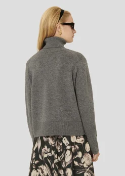 Pull Palia gris en laine merinos et alpaga