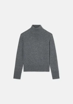 Pull Palia gris en laine merinos et alpaga