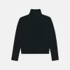Pull Palia noir en laine merinos et alpaga