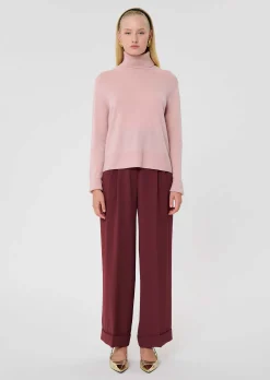 Pull Palia vieux rose en cachemire