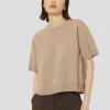 Pull Pamelia marron en laine merinos