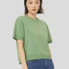 Pull Pamelia vert en laine merinos
