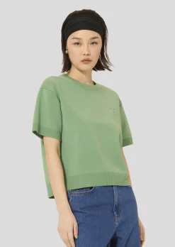 Pull Pamelia vert en laine merinos