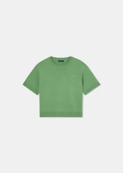 Pull Pamelia vert en laine merinos