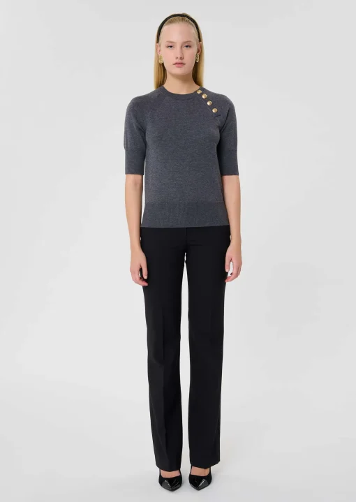 Pull Pastelle gris en laine