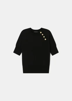 Pull Pastelle noir en laine