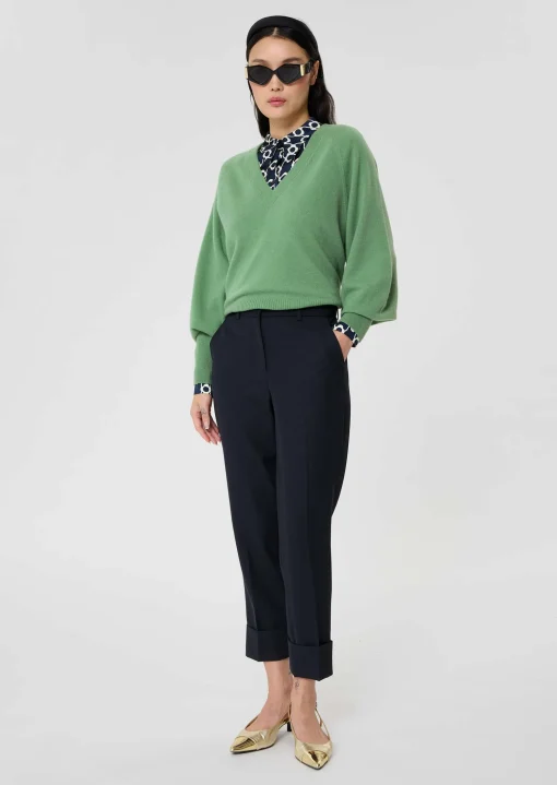 Pull Paz vert en cachemire