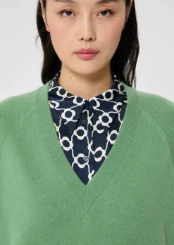 Pull Paz vert en cachemire