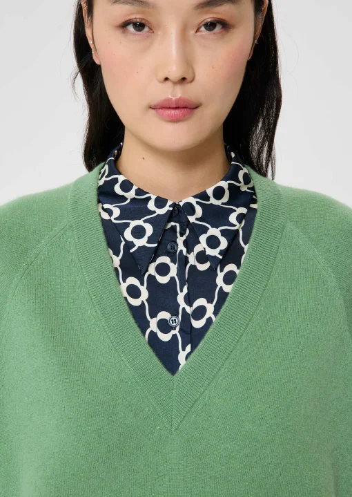 Pull Paz vert en cachemire