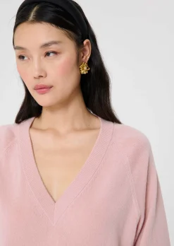 Pull Paz vieux rose en cachemire
