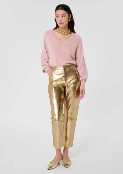 Pull Paz vieux rose en cachemire