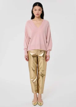 Pull Paz vieux rose en cachemire