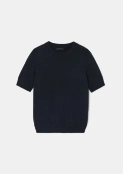 Pull Peer bleu nuit en cachemire