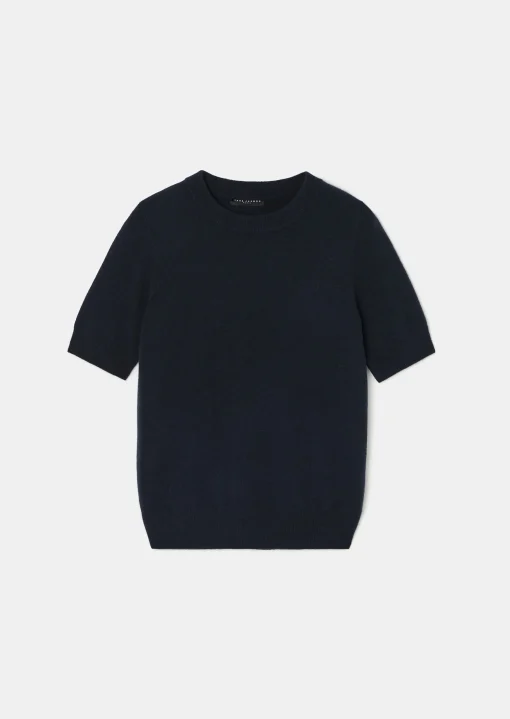 Pull Peer bleu nuit en cachemire