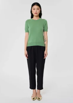 Pull Peer vert en cachemire