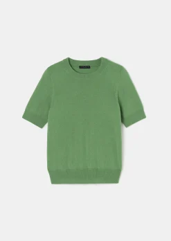 Pull Peer vert en cachemire
